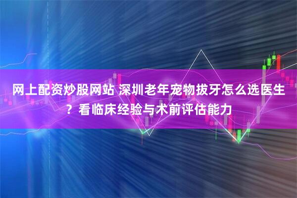 网上配资炒股网站 深圳老年宠物拔牙怎么选医生？看临床经验与术前评估能力